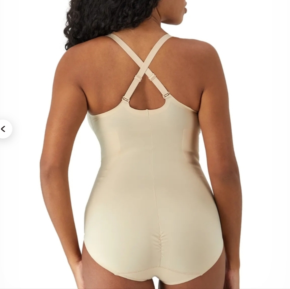 Bali Ultimate Smoothing Firm Control Bodysuit in Almond Large NWT - Picture 5 of 14